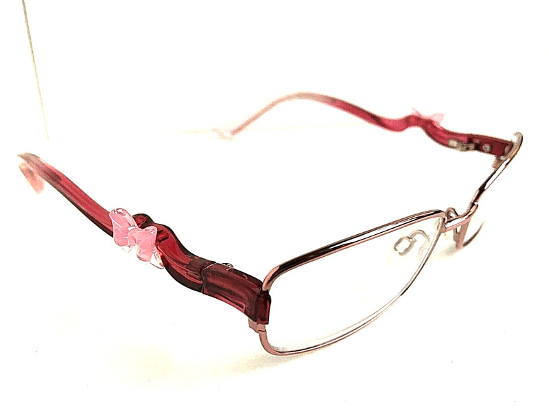 New MOSCHINO Girls MO 093-04 E64 49mm Gold/Pink w/Bow Girls Eyeglasses Frame . gallery
