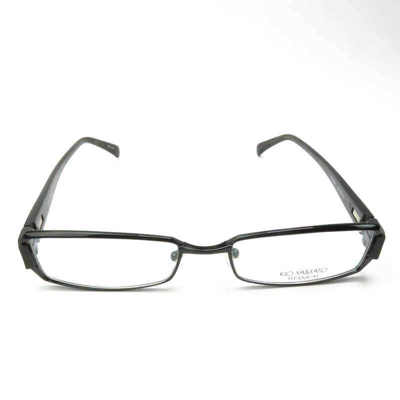 KIO YAMATO EYEGLASSES FRAME KT-284U 53-18-139 dark coffee color blk