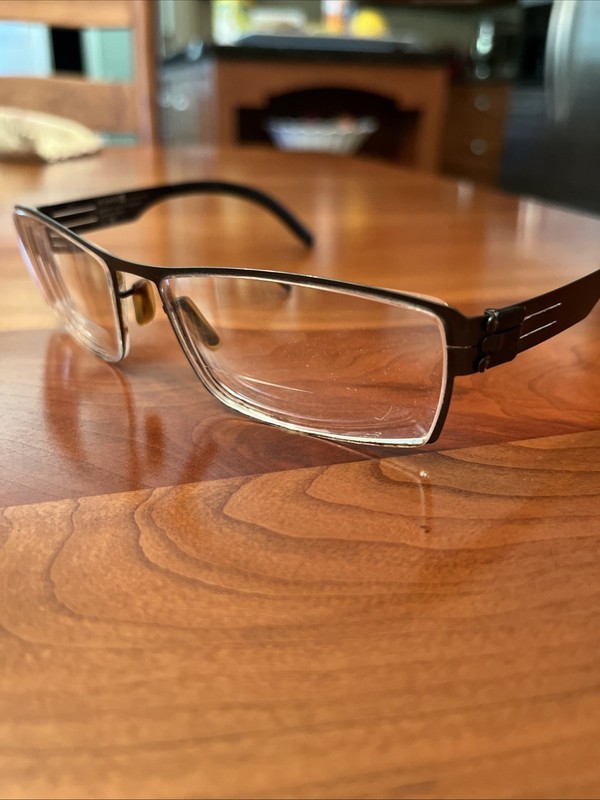 Icl Berlin Eyeglasses, Frames Only, Nufenen Medium, 57-16-145, Metal, Germany