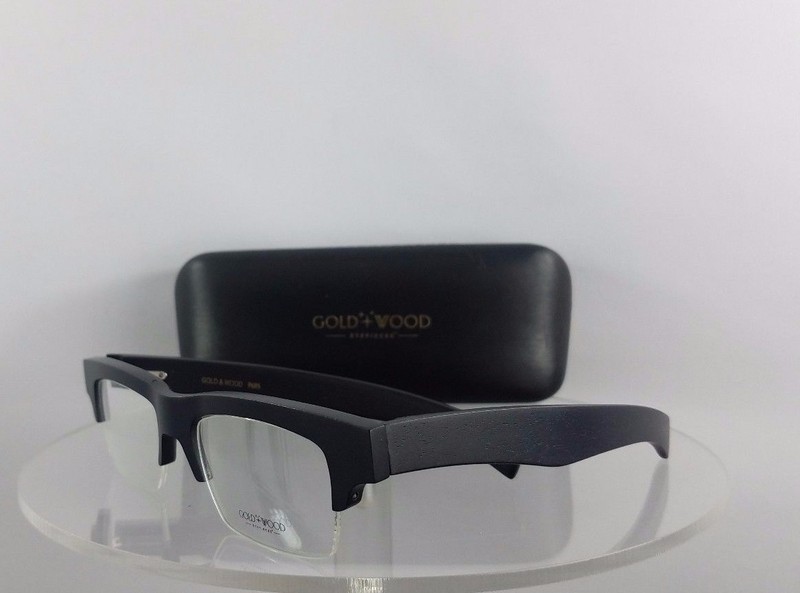 Brand New Authentic Gold and Wood B14.1 Matte Black Frame 14.1 Made in Lux #16E gallery