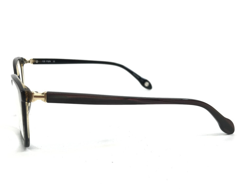 FYSH Eyeglasses Frames 3714 S402 Striped Brown Cat Eye Full Rim 54-16-135 gallery