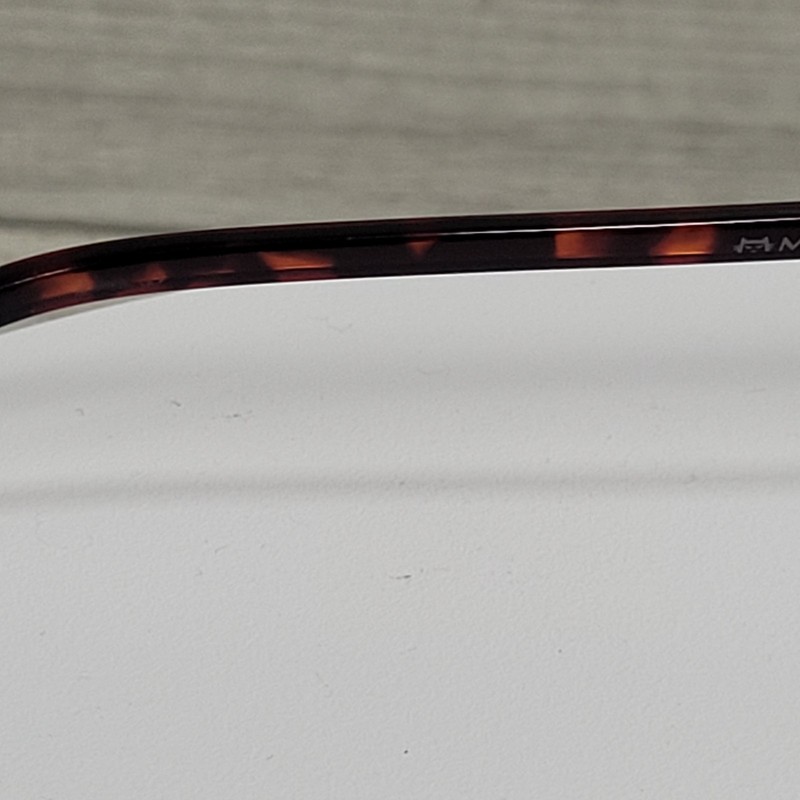 🕶️ MOREL LIGHTEC 8329L DR 012 France "Rimless" Temple 135 Solid & Tortoise🕶️ gallery