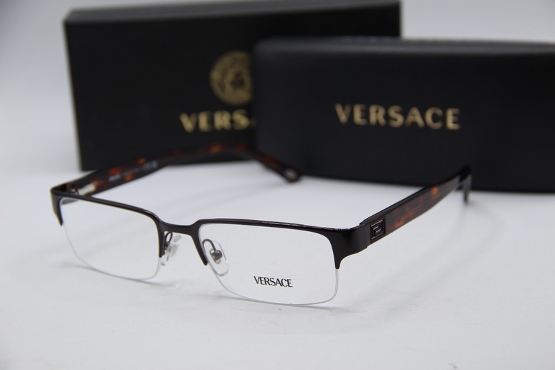 VERSACE MOD. 1184 1269 BROWN HAVANA GUNMETAL AUTHENTIC FRAMES EYEGLASSES 53-18