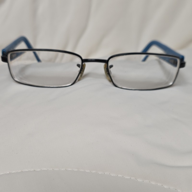 Ray-Ban Full Rim Plastic/Metal Rectangular Eyeglasses Black RB6217 2579 50-17
