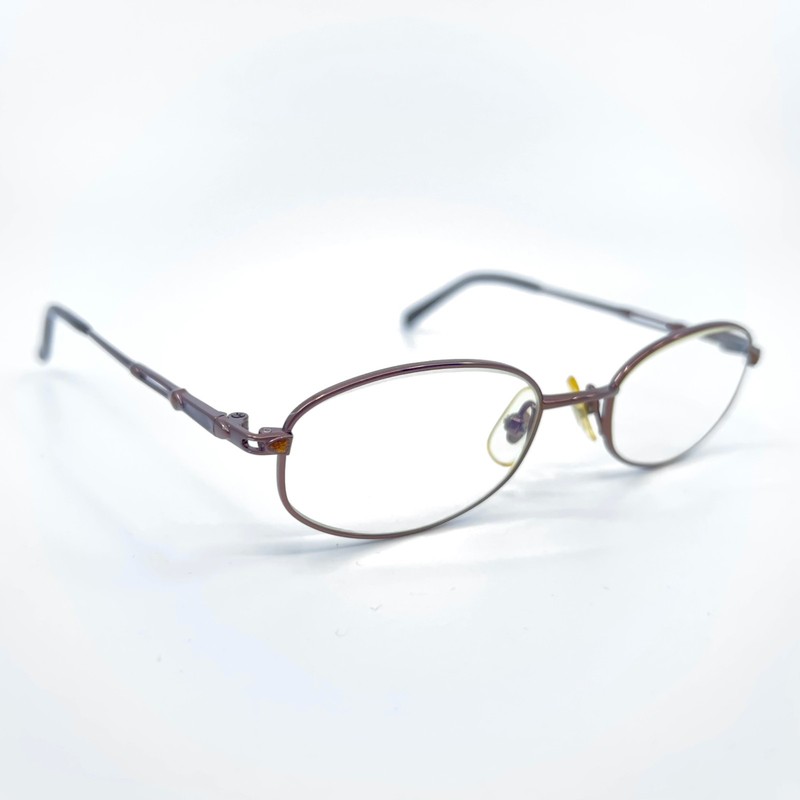 SEIKO TI27 Titanium Bronze Eyeglasses Frame 48-18-135 Oval Full Rim Eyewear