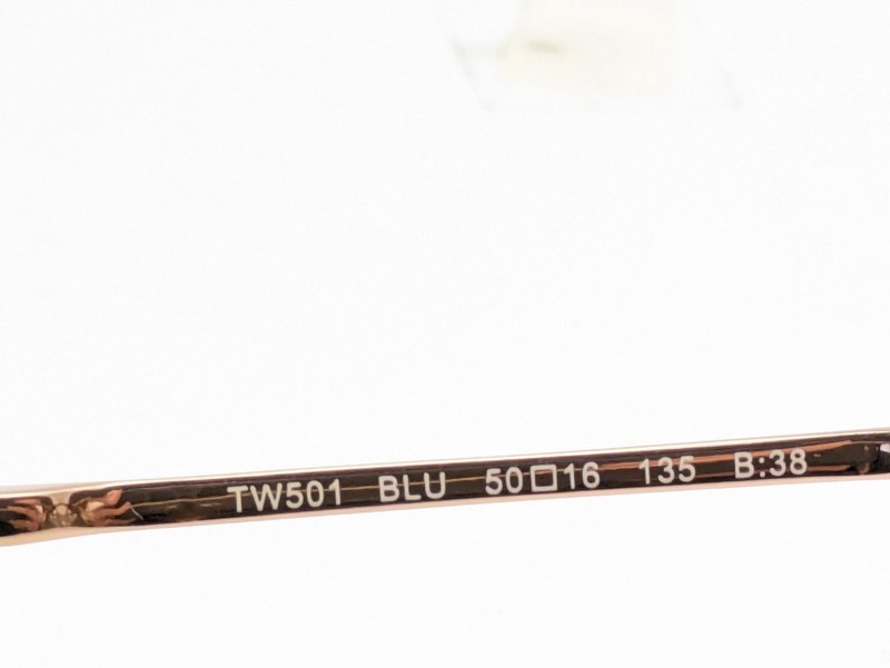 Ted Baker TW 501 BLU Blue Gold Women's Eyeglasses Frames 50-16-135 gallery