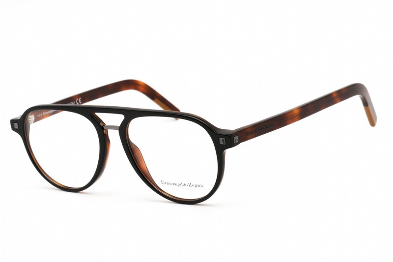 Ermenegildo Zegna EZ5147 005 Eyeglasses Black And Havana Frame 53mm gallery