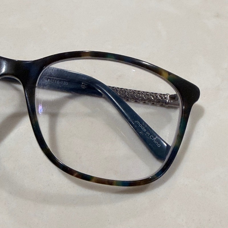 Nicole Miller Hope C02 Tortoise Teal Eyeglasses Frames 54-16-135 Silver Detail gallery