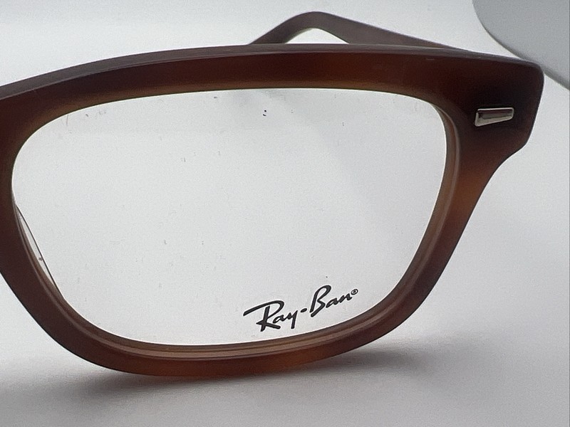 Ray-Ban RB5383 5944 54/19 150 Light Brown Eyeglass Frames WW852 gallery