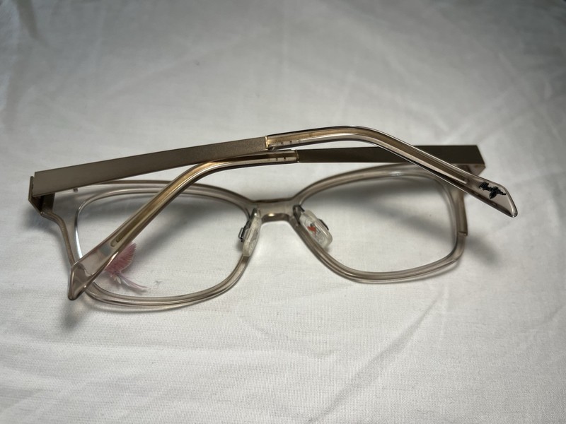 Maui Jim Eyeglasses Glasses MJO 2410-77 Crystal Light Taupe Rose Gold 50.5mm gallery