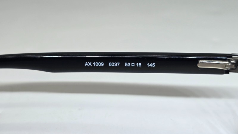 NEW ARMANI EXCHANGE AX 1009 6037 BLACK AUTHENTIC EYEGLASSES 53-16 gallery