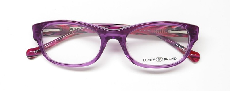 NEW LUCKY BRAND BUSY EYEWEAR CHILDRENS-GIRLS PURPLE FULL-RIM OVAL 46-16-125 gallery