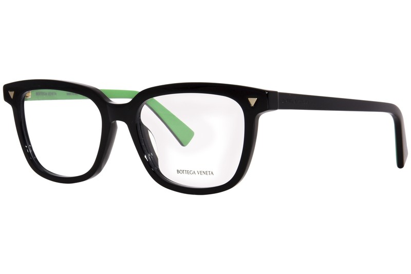 Bottega Veneta BV1229OA 005 Eyeglasses Frame Women’s Black/Green Full Rim 52mm