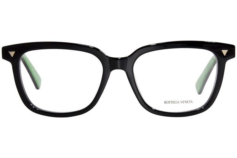 Bottega Veneta BV1229OA 005 Eyeglasses Frame Women's Black/Green Full Rim 52mm gallery
