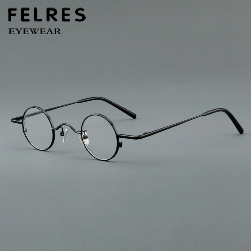 136mm Metal Round Frame Eyeglasses Men Women Retro Clear Lens Glasses Frames