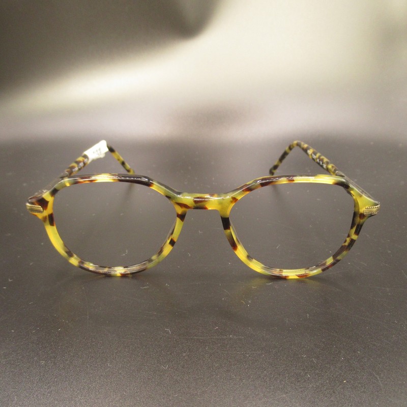 Dyna-Lites 1723 Rich Tortoise Full Rim Eyeglass Frames 46-19-135 (No Lenses)