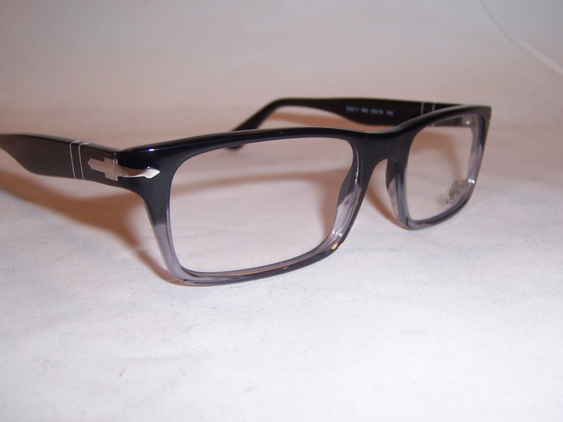 NEW PERSOL EYEGLASSES 3050V 966 BLACK GRADIENT 53mm RX AUTHENTIC 3050