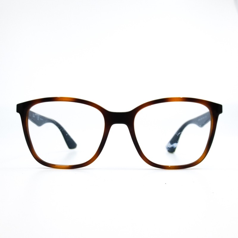 Ray-Ban Eyeglasses Frames RB7066 5585 Blue Brown Tortoise Square 52-17-140