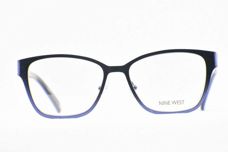 Nine West NW1059 434 NAVY/CHEETAH EYEGLASSES New Authentic 52