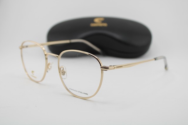 NEW CARRERA 354 KB7 GOLD GUNMETAL CLEAR AUTHENTIC EYEGLASSES 52-20