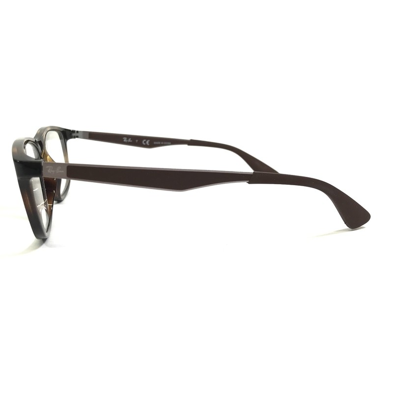Ray-Ban Eyeglasses Frames RB7055 2012 Tortoise Brown Gray Rectangular 53-17-145 gallery