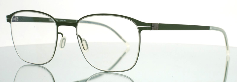 LOOL Pointer GR Green Mens Square Full Rim Eyeglasses 52-18-145 B:41
