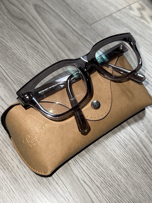 RAY-BAN RB7217 CHAD 8263 CLEAR GREY GLASSES PRESCRIBED LENS AUTHENTIC 52-22 145 gallery