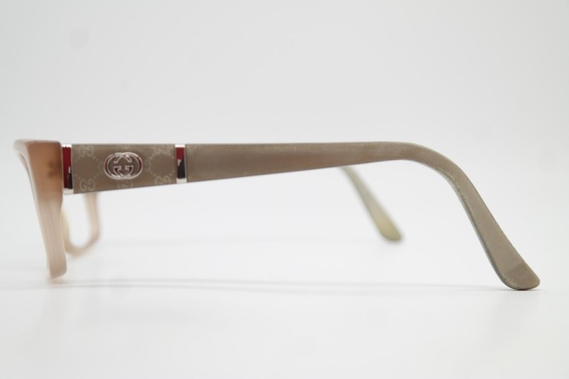 Gucci GG 3133 Brown Silver Gray Oval Eyeglasses Frame gallery