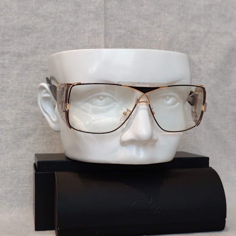 CAZAL LEGENDS 955 Havana Clear-Gold Black Temple Sunglasses Unisex Eyewear +Case gallery