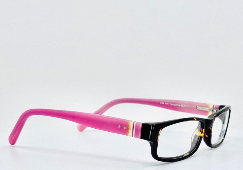 K12 4076 TORTOISE/PINK Brown Unisex Rectangle Full Rim Eyeglasses 47-16-130 B:25 gallery