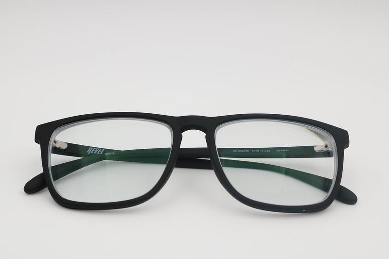 Revel Glide Black Square 35-002623 Eyeglasses Frames 56-17-145 gallery