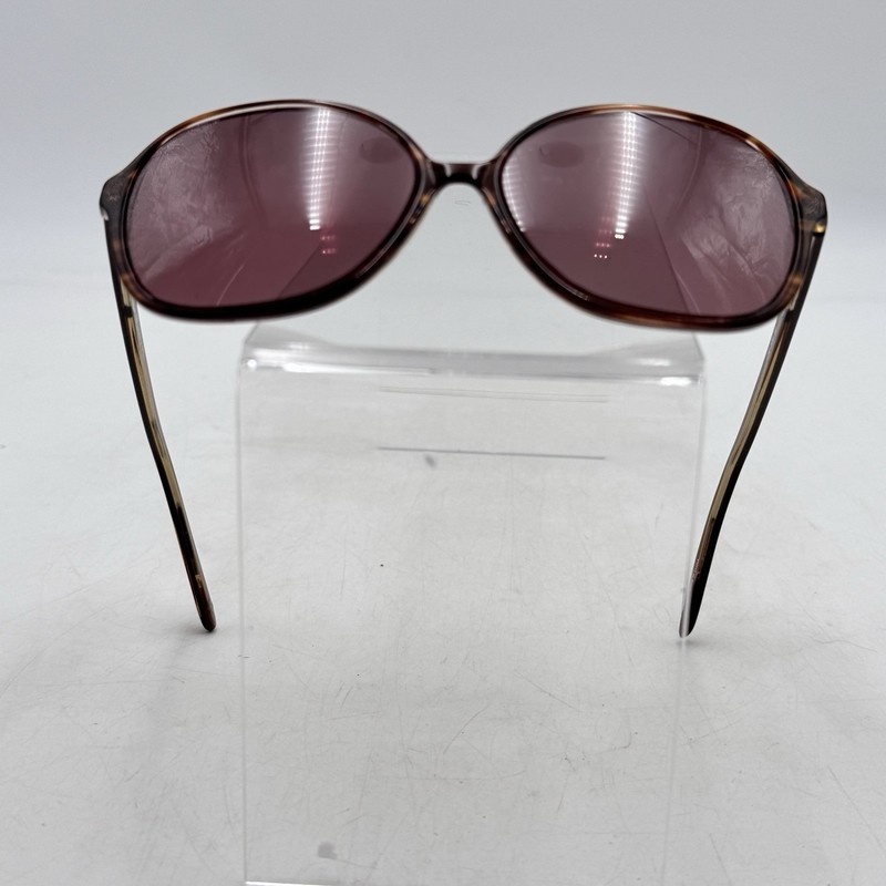 Liz Claiborne Vtg Red Tortoise Oval Sunglasses Frames Women L252 DT5 130 90s REA