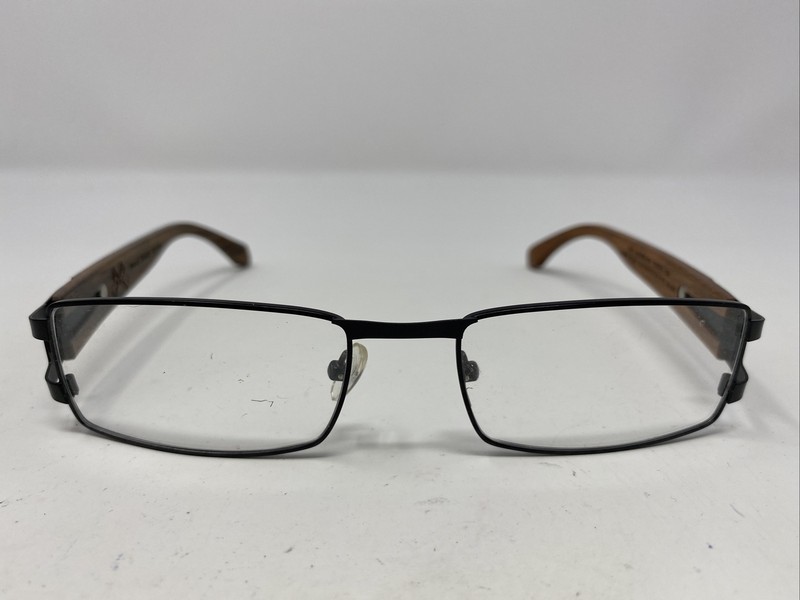 Wood Goods Source 1981 W036-04 55-15-135 Black Full Rim Eyeglasses Frame VV80
