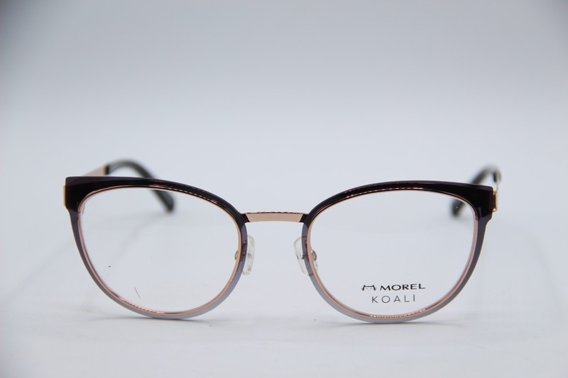 NEW MOREL 20052K BLACK PEACH GOLD AUTHENTIC EYEGLASSES 51-21 gallery