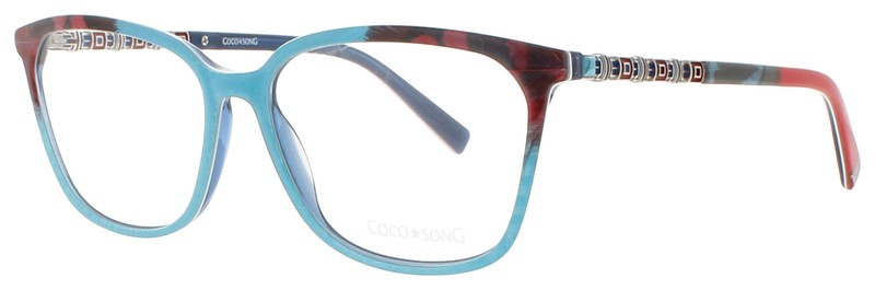 COCO SONG CS CLEAR WATER CV210.03 09 C03 Eyeglasses BLUE RED Frame 55 mm
