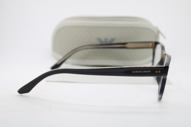 NEW GIORGIO ARMANI AR 7195 5572 GREY HORN SILVER AUTHENTIC EYEGLASSES 55-18 gallery