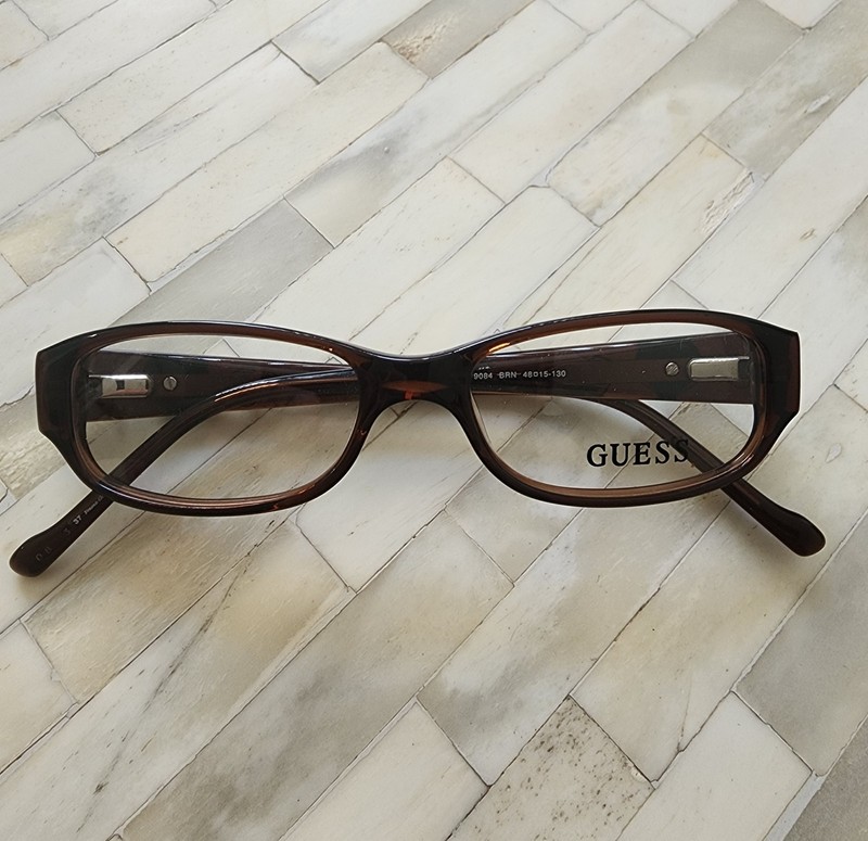 GUESS GU 9084 BROWN 48-15-130 FLEX HINGE EYEGLASSES GIRLS WOMEN