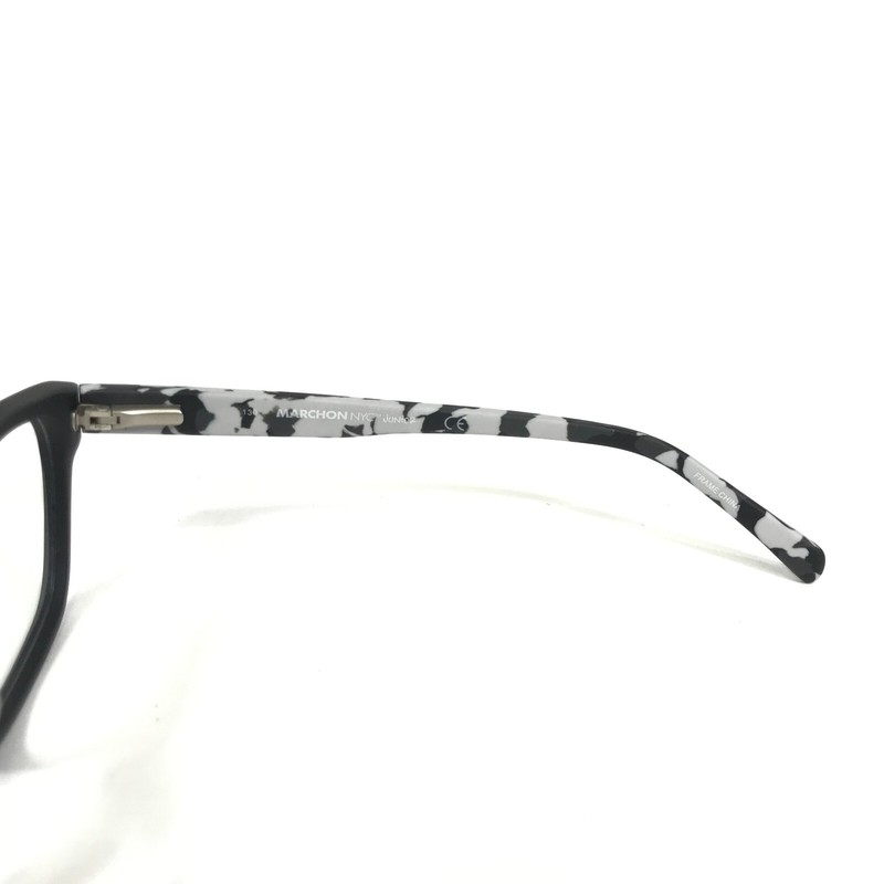 Marchon NYC Kids Eyeglasses Frames TREVOR 001 Black Grey Square 49-16-130 gallery
