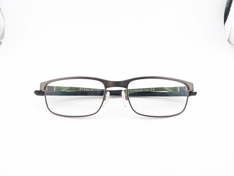 Oakley Eyeglasses Frames Only, STEEL PLATE, OX3222-0554, 54-18-141, Pewter