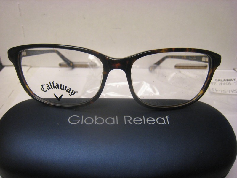 CALLAWAY Mt HOOD style TORTOISE Eyeglasses 56-15-145-36v with case