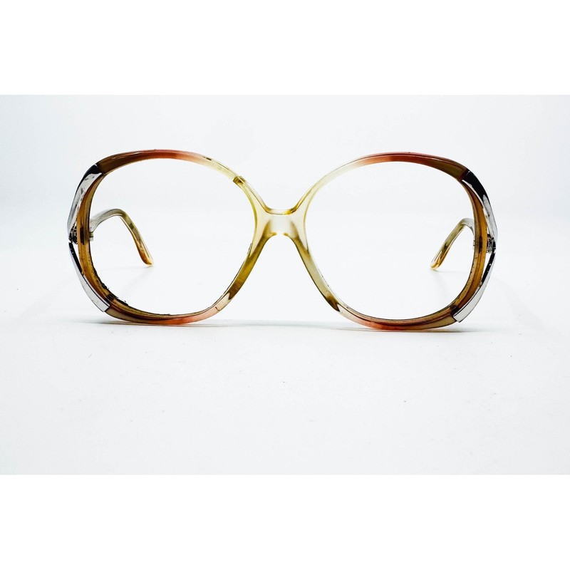 Christian Dior Eyeglasses Women Brown Vintage Oversized Frame 56-16-125