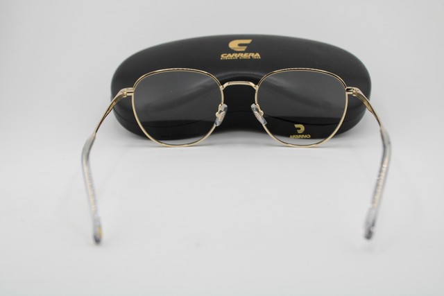NEW CARRERA 354 KB7 GOLD GUNMETAL CLEAR AUTHENTIC EYEGLASSES 52-20 gallery