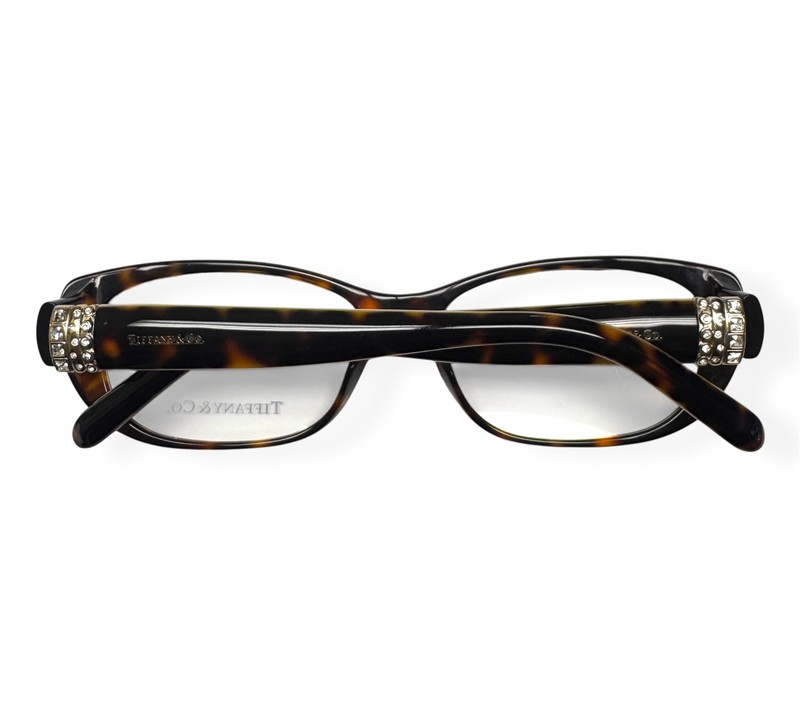 Tiffany Eyeglasses TF 2076B 8134 Glasses Brown Tortoise Pale Gold 53mm No Case gallery