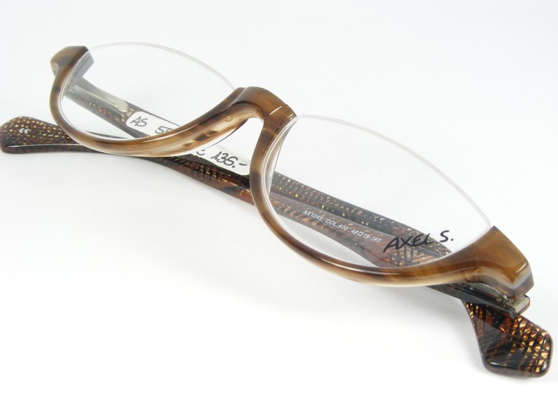 AXEL S. AX1049 400 BROWN TAN EYEGLASSES GLASSES FRAME 48-16-140mm Germany gallery