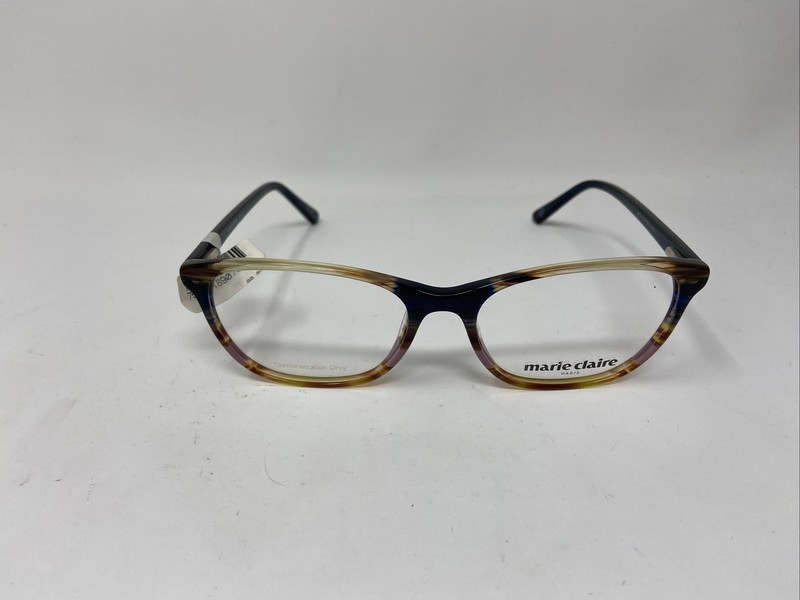 MARIE CLAIRE EYEWEAR 6246 53/17/140 INDIGO STRIPE BLUE BROWN FLEX HINGE !P25