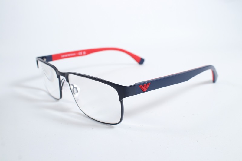 Emporio Armani EA 1105 Mens Blue 3002 Full Rim Metal Glasses Eyeglasses Frames