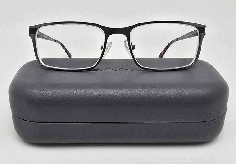 Gant G3008 Satin Gunmetal Black Eyeglasses Frame w/ Flexhinge and Case 54-17-145