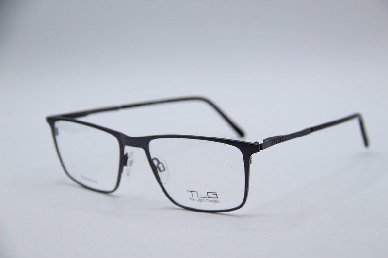 NEW TLG THIN LIGHT GLASSES NU013 C03 GRAY BLACK AUTHENTIC EYEGLASSES 54-18