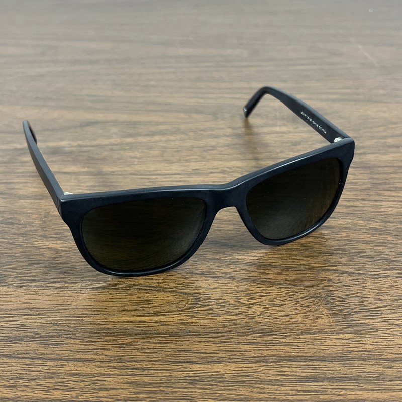Warby Parker Sunglasses Lowry 101 Jet Black Matte 57-18-145 Polarized