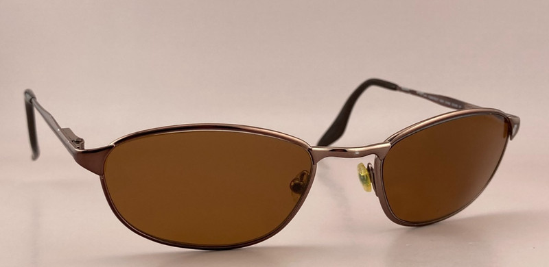 Ray Ban Sunglasses FRAME ONLY RB 3023 Highstreet 014/84 Brown Oval Italy 55mm gallery